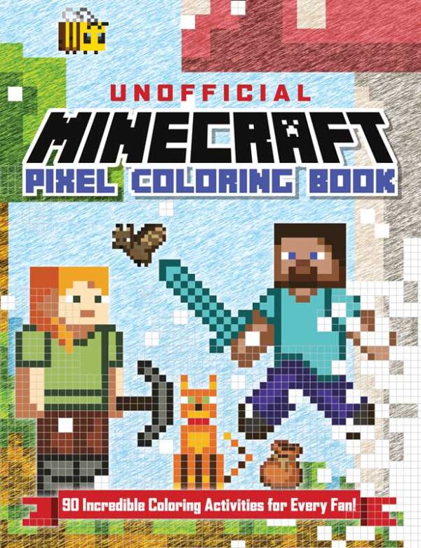 Unofficial Minecraft Pixel Coloring Book by Andrews McMeel Publishing: Paperback; 96 pages, English
