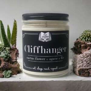 Cliffhanger 9oz Literary Soy Candle Cactus Flower + Agave